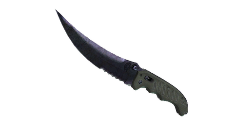 ★ StatTrak™ Flip Knife | Blue Steel (Battle-Scarred)