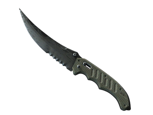 ★ StatTrak™ Flip Knife | Damascus Steel (Battle-Scarred)