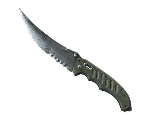 Flip Knife | Damascus Steel