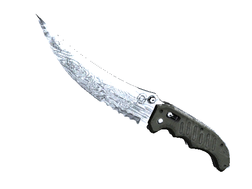 ★ Flip Knife | Damascus Steel (Battle-Scarred)
