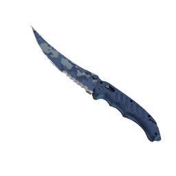 free csgo skin ★ StatTrak™ Flip Knife | Bright Water (Well-Worn)