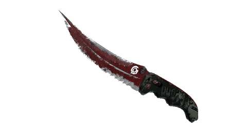 ★ Flip Knife | Crimson Web (Battle-Scarred)