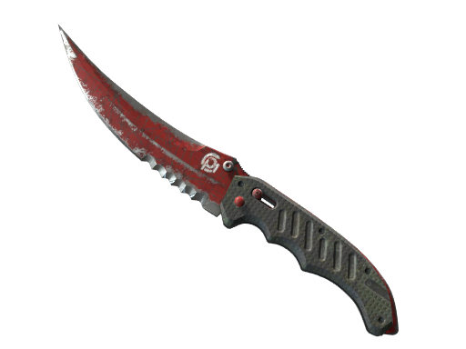 ★ StatTrak™ Flip Knife | Crimson Web (Battle-Scarred)