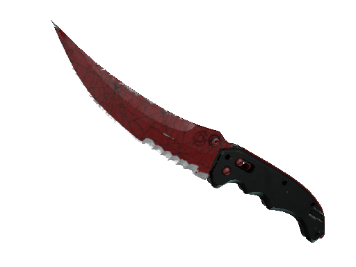 ★ StatTrak™ Flip Knife | Crimson Web (Well-Worn)