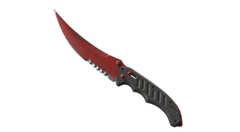 ★ Flip Knife | Crimson Web (Well-Worn)