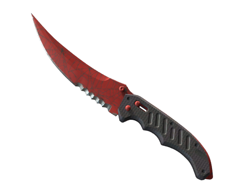 ★ StatTrak™ Flip Knife | Crimson Web (Minimal Wear)