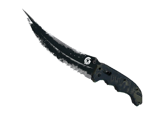 ★ StatTrak™ Flip Knife | Night (Battle-Scarred)