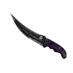 ★ StatTrak™ Flip Knife | Ultraviolet (Battle-Scarred)