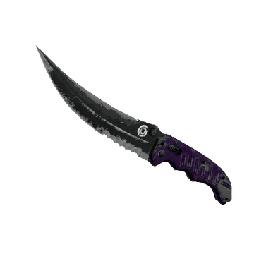 ★ StatTrak™ Flip Knife | Ultraviolet (Battle-Scarred)