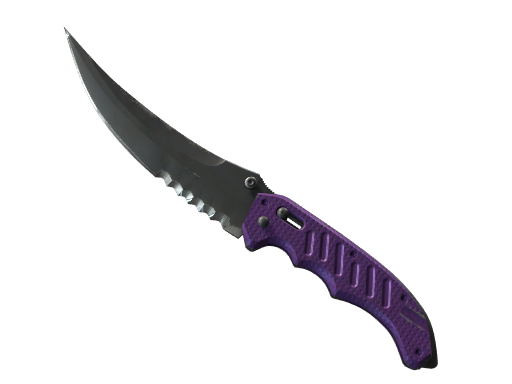 ★ StatTrak™ Flip Knife | Ultraviolet (Well-Worn)