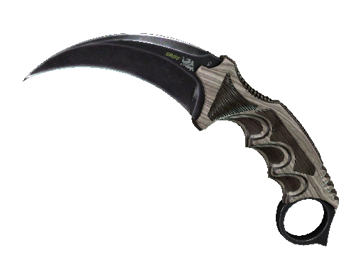 Image for the ★ Karambit | Black Laminate weapon skin in Counter Strike 2