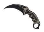 Karambit Black Laminate CS:GO skin