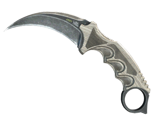 Karambit (★) | Schwarz laminiert (Minimale Gebrauchsspuren)