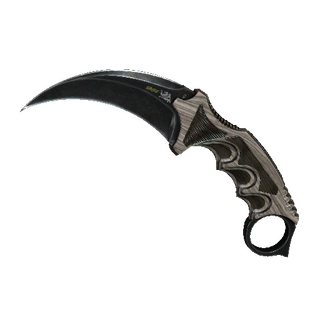 Karambit | Black Laminate (Well-Worn) - CS:GO Game Items - Gameflip