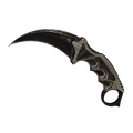 ★ Karambit | Black Laminate (Battle-Scarred)