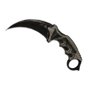 ★ Karambit | Black Laminate (Battle-Scarred)