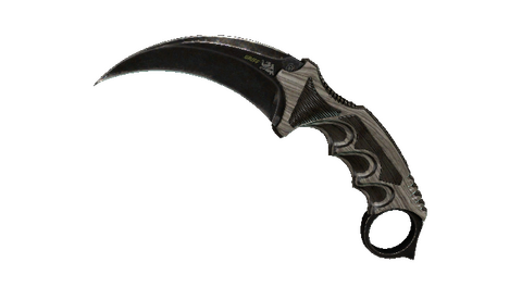 ★ Karambit | Black Laminate (Battle-Scarred)