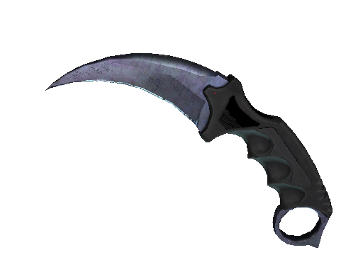 Karambit ★ | Blue Steel (Com Muito Uso)