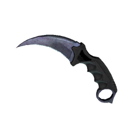 ★ StatTrak™ Karambit | Blue Steel (Well-Worn)