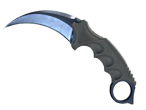 ★ Karambit | Blue Steel (Battle-Scarred)