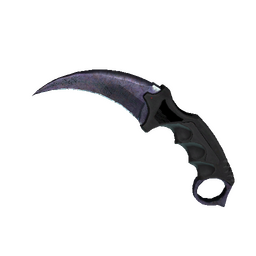 ★ Karambit | Blue Steel (Battle-Scarred)