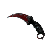 ★ StatTrak™ Karambit | Crimson Web (Battle-Scarred)