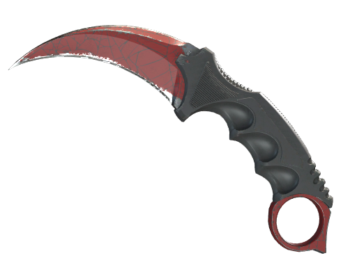 ★ Karambit | Crimson Web (Well-Worn)