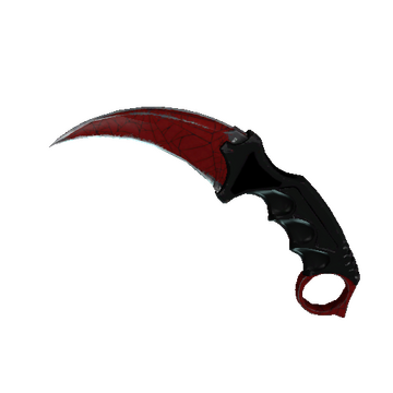 ★ StatTrak™ Karambit | Crimson Web (Well-Worn)
