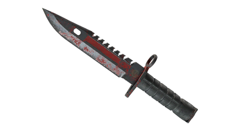 ★ M9 Bayonet | Crimson Web (Battle-Scarred)