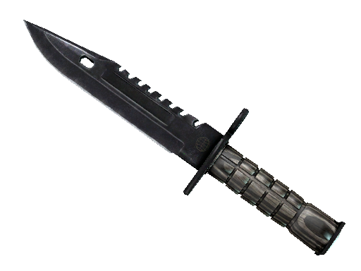 M9 Bayonet Black Laminate Minimal Wear - Counter 