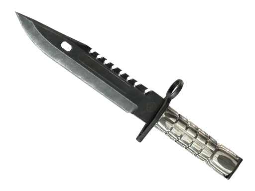 ★ StatTrak™ M9 Bayonet | Black Laminate (Well-Worn)