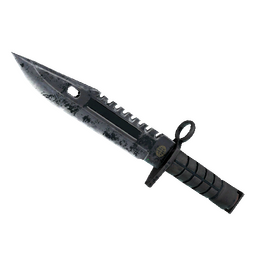 free csgo skin ★ M9 Bayonet | Night (Battle-Scarred)