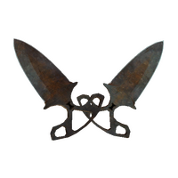 ★ Shadow Daggers | Rust Coat (Battle-Scarred)