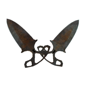 ★ Shadow Daggers | Rust Coat (Battle-Scarred)