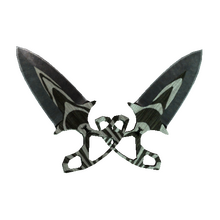 ★ Shadow Daggers | Black Laminate (Well-Worn)