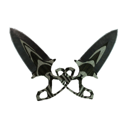 ★ Shadow Daggers | Black Laminate (Battle-Scarred)