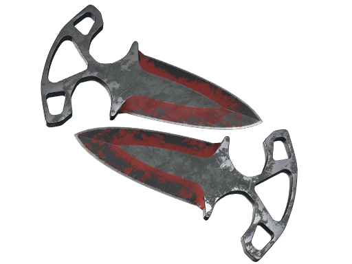 ★ Shadow Daggers | Crimson Web (Battle-Scarred)