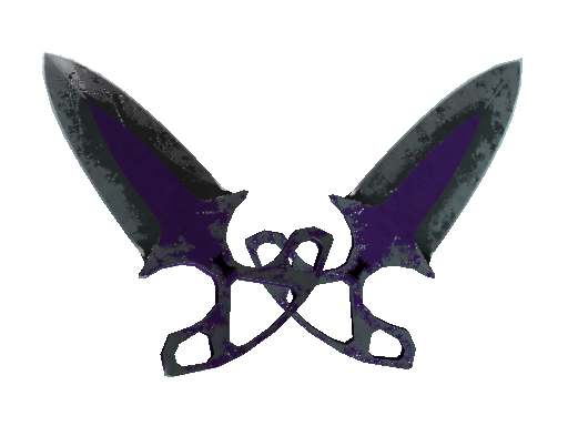 ★ StatTrak™ Shadow Daggers | Ultraviolet (Battle-Scarred)