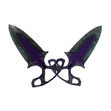 ★ StatTrak™ Shadow Daggers | Ultraviolet (Battle-Scarred)