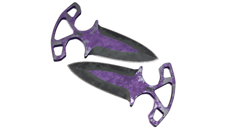 ★ StatTrak™ Shadow Daggers | Ultraviolet (Battle-Scarred)