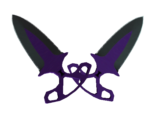 Image for the ★ Shadow Daggers | Ultraviolet weapon skin in Counter Strike 2