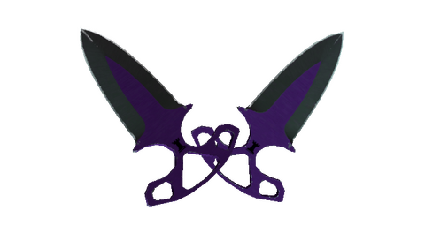 ★ StatTrak™ Shadow Daggers | Ultraviolet (Well-Worn)
