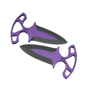 ★ StatTrak™ Shadow Daggers | Ultraviolet (Well-Worn)