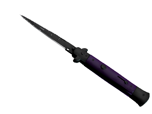 ★ Stiletto Knife | Ultraviolet (Well-Worn)