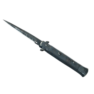 ★ Stiletto Knife | Night Stripe (Battle-Scarred)