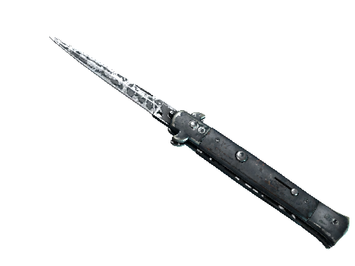 ★ Stiletto Knife | Night Stripe (Battle-Scarred)