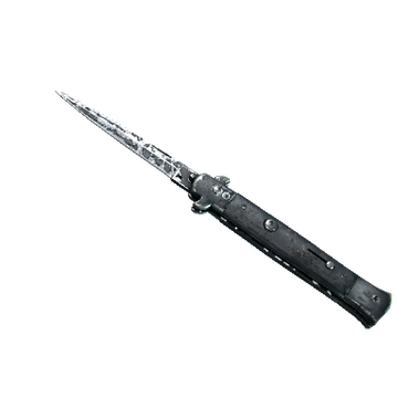 ★ StatTrak™ Stiletto Knife | Night Stripe (Battle-Scarred)