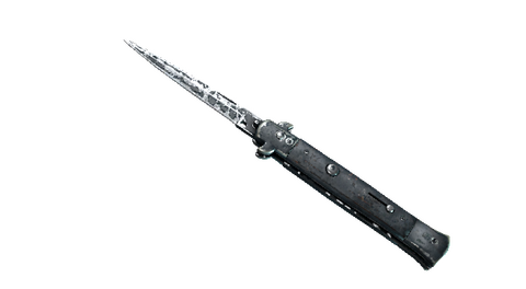 ★ Stiletto Knife | Night Stripe (Battle-Scarred)