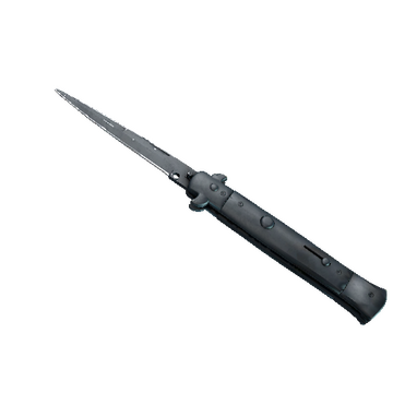 ★ Stiletto Knife | Night Stripe (Well-Worn)
