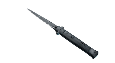 ★ Stiletto Knife | Night Stripe (Well-Worn)
